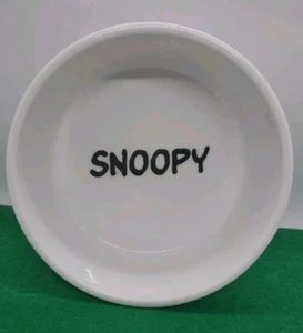 Gibson Stoneware Peanuts Snoopy Pet Bowl "Snoopy Suppertime" 5" - Picture 1 of 3