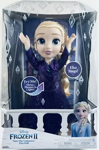 Muñeca musical Jakks Disney Frozen 2 Elsa canta 14 frases juguete nuevo - Imagen 1 de 4