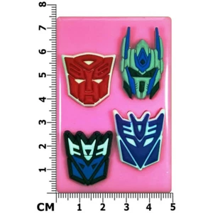 Transformer Faces Mascarillas Robots Disfrazado Molde Silicona por Fairie Blessings - Imagen 1 de 6