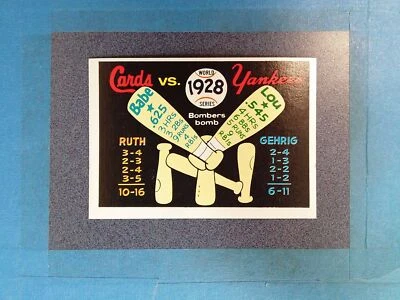 FB54) 1970 Fleer Laughlin 1928 World Series #25 Cardinals VS NY Yankees EXMT - Image 1 of 2