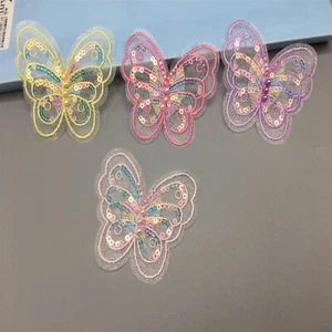 New butterfly flower pieces, embroidered lace, sequin lace, combination sale - Picture 1 of 7