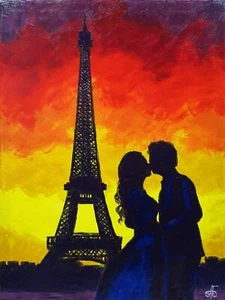 Paris Ukrainischer Künstler Original Öl Handgemalt Signiert Wandbild Wohndeko - Bild 1 von 24