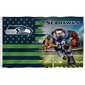 Seattle Seahawks Flag 3'X5' Banner NFL FAST FREE Shipping US SELLER - Picture 1 of 1