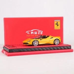 Ferrari SF90 ART 1:64 Gold Sports Car Resin Model Limited edition - Picture 1 of 15