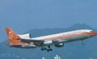Dragonair Lockheed L-1011 Tristar VR-HOD @ Hong Kong 1990 - postcard 