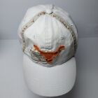 University of Texas Longhorns Hat White Adjustable Strapback Rackhat Cap