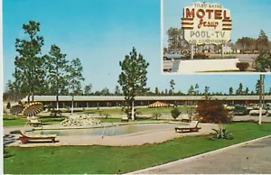 JESUP, GEORGIA POSTKARTE Motel Jesup, Werbung, Motel und Schildeinlage - Bild 1 von 2