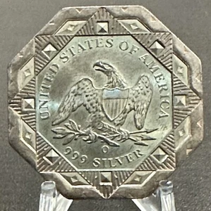 Daniel Carr 1853-O S.S. Republic Shipwreck .999 Silver Cob Restrike - Picture 1 of 2