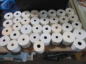 35 Partially Used Rolls of Thermal Printer Paper. 2 1/4" wide. Nice Deal.