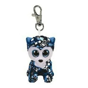 TY BEANIE BOOS CLIP FLIPPABLES GIRAMILLA SLUSH HUSKY KEYCHAIN T 35305 NO LABEL - Bild 1 von 1
