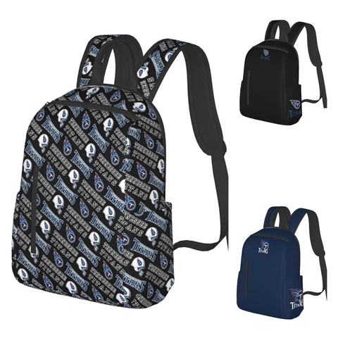 Tennessee Titans Lightweight Backpack Hiking Travel Backpack Durable School Bag Cover