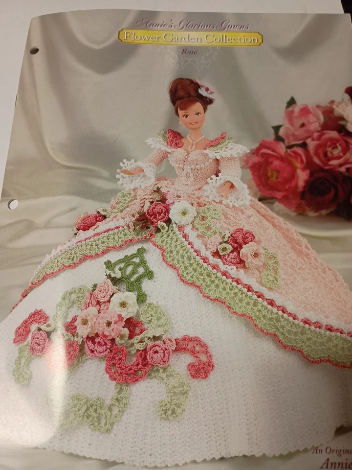 Annie’s Attic Flower Garden Collection Crochet Pattern - Rose 2004  Z4 - Image 1 of 1