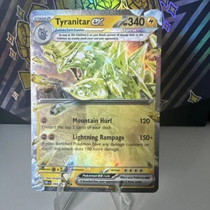 Juego de cartas coleccionables Pokémon Tyranitar ex Sv03: Obsidian Flames 066/197 Holo doble raro - Imagen 1 de 2