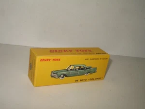 boite 545 dinky toys pour de soto diplomat, carton dur identique non marqué copi - Afbeelding 1 van 3