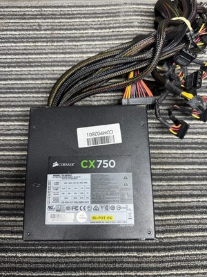Corsair 750W CX750 PSU, Fully Wired, 80+ Bronze - Image 1 of 4