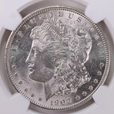 1902 Morgan Silver Dollar., Collectible Coin., NGC MS-61., STORE# GDR022 - Image 1 of 3