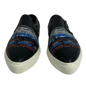 COACH C103 Race Car Sequin Sneakers Slip On Low Top Shoes Pointed Toe SZ 6.5 EUC - Picture 1 of 9