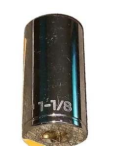 2 Sockets 1-1/8" Inch Deep 6 Point Socket 1/2 Inch Tekton. SHD23029 3" Length - Picture 1 of 15