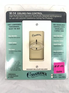 Casablanca Ceiling Fan Wall Control W-14 Ivory OEM - Picture 1 of 3