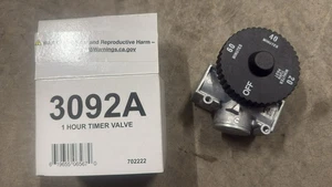 RH Peterson 3092A Gas Timer Valve 1-Hour Auto Shut-Off Nat/LP Gas Fireplace - Picture 1 of 4