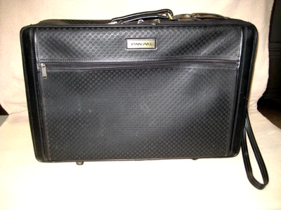 Maleta de equipaje con ruedas vintage PAN AM - logotipo - negra Foto 1 de 4