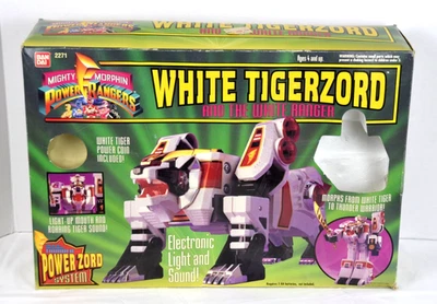 Bandai Power Rangers Legacy White Tigerzord 2271 13" exclusivo de TRU (incompleto) Foto 1 de 3