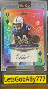 2024 Wild Card Tyler Warren (PRC) Auto 5 Card Draw Stacked Deck 1/1 - Picture 1 of 2
