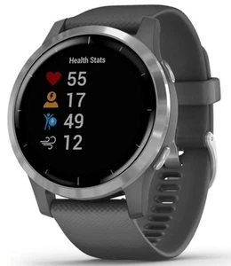 Garmin vívoactive 4 45mm Case with Silicone Band GPS Running Watch - Shadow Gray - Picture 1 of 3