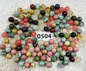 138 Edelsteine-Halbedelsteine 12mm Rund   - Bild 1 von 3