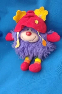 VINTAGE RARE HTF RAINBOW BRITE SMALL HATFUL PURPLE SPRITE SOFT TOY PLUSH - Picture 1 of 7