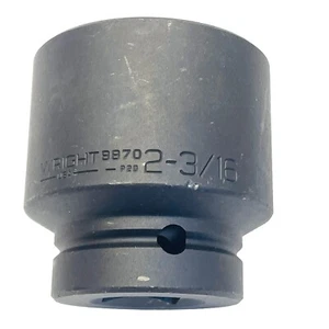 WRIGHT IMPACT WRENCH SOCKET 1" 2-3/16" HEX STANDARD DEPTH - Picture 1 of 4