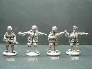 Tropas de infantería alemanas de metal de la Segunda Guerra Mundial - 4 variaciones 1/76 - escala de 20 mm. GER5-6-7-8 - Imagen 1 de 1