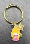 Vintage Sanrio Little Twin Stars Ring 1978 Free Size In Case 