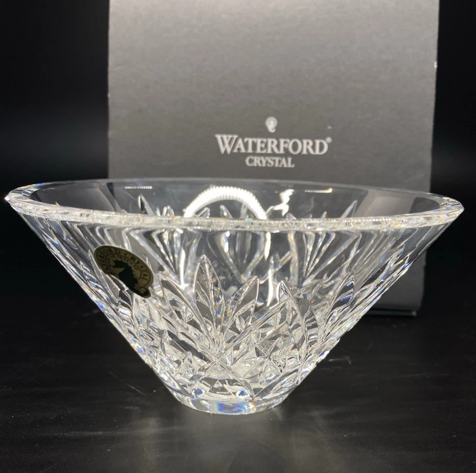 by Waterford Rainfall? Candy Dish Plate Cut Crystal 6 Inch Glass Bowl