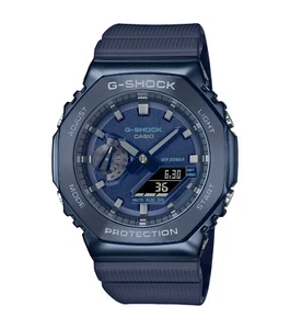 Casio G-Shock Herren GM-2100N-2AER STAHL BLAU Digital Analog CHRONO Resin - Bild 1 von 9