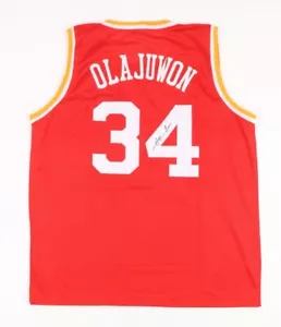 Hakeem "The Dream" Olajuwon Signed Houston Rockets Jersey (JSA COA) 12xAll-Star - Picture 1 of 6