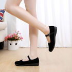Chaussures plates de ballet en coton noir chinois pour femmes ballerine chaussures taille 8