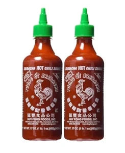 Huy Fong Foods Sriracha Hot Chili Sauce Pack of 2 (17 Oz) Siracha Sauce Exp 8/25 - Picture 1 of 11