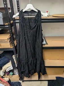 Husk Dress Womens Size 4 Black Bamboo Blend Sleeveless Lightweight Summer - Picture 1 of 7