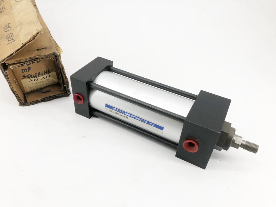 New Mead HD200x4.FB Pneumatic Cylinder 2" Bore 4" Stroke - Image 1 of 4