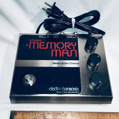 VINTAGE 1981 Electro-Harmonix Memory Man Analog Delay Pedal NYC BOX AMBITRON - Image 1 of 4