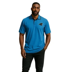 Polo azul manga corta Starter Carolina Panthers - Imagen 1 de 7