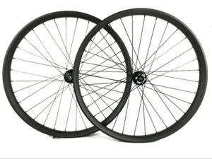 29ER MTB AM Hookless Carbon Wheelset 50mm Width 25mm Depth Clincher Tubeless - Picture 1 of 15