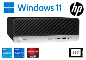 CHEAP FAST Windows 11 SFF Desktop PC CORE i7 AMD R7 GPU 32GB RAM 1TB SSD WIFI HP - Afbeelding 1 van 4