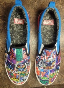 Excellent Condition Marvel Super Hero Ground Up Slip On Shoes (Size US 11.5) - Picture 1 of 10