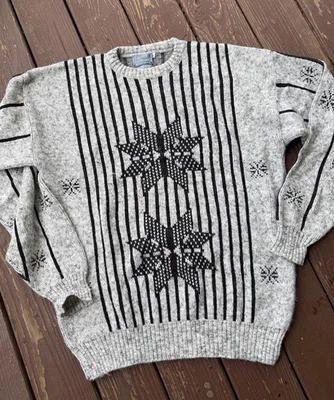 Vintage Le Tigre Sweater Mens XXL Tall  Made in USA Nordic Ski Fair Isle - Image 1 of 4