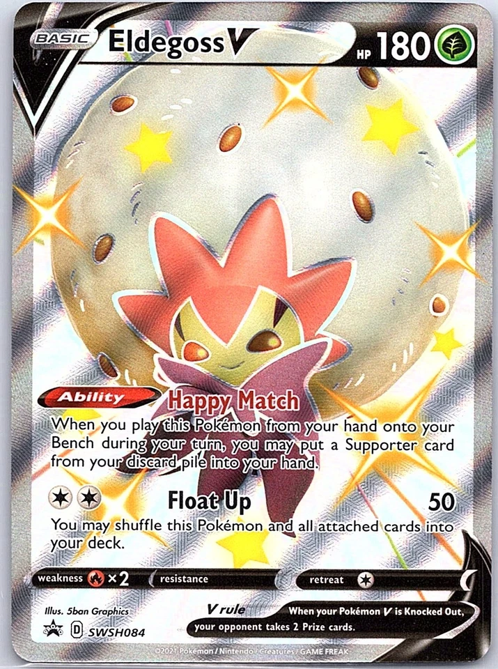 Eldegoss V - SWSH084 SWSH: Sword & Shield Promo Cards - Pokemon Card - NM - Image 1 of 2