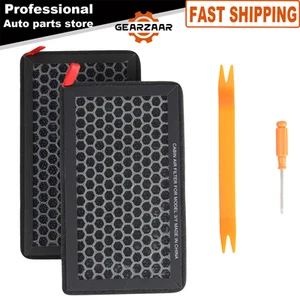 Set of 2 Fits For Tesla Model 3 Y Air Filter Activated Carbon Cabin Air Filter - Picture 1 of 15