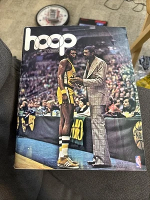 1975 HOOP MAGAZINE Seattle Sonics At Philadelphia 76ers Bill Russell - Image 1 of 2