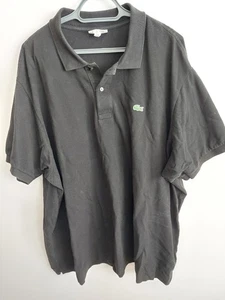 CAMISA POLO LACOSTE 5XL (TALLA 10) NEGRA MUY BUEN ESTADO USADA - Imagen 1 de 15